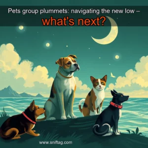 Artistic representation for Pets group plummets: navigating the new low – what's next?