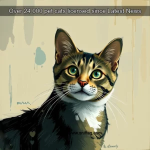 Artistic representation for Over 24 000 pet cats licensed since Latest News
