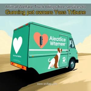 Artistic representation for Animal Welfare Truck brings free services to Gunning pet owners Yass Tribune