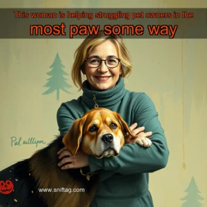 Artistic representation for This woman is helping struggling pet owners in the most paw some way
