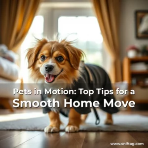Artistic representation for Pets in Motion: Top Tips for a Smooth Home Move