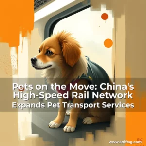 Artistic representation for Pets on the Move: China's High-Speed Rail Network Expands Pet Transport Services