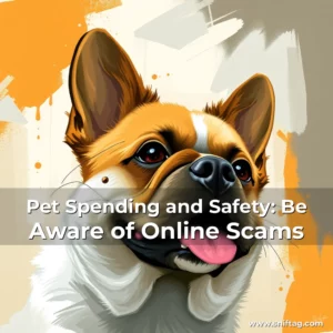 Artistic representation for Pet Spending and Safety: Be Aware of Online Scams