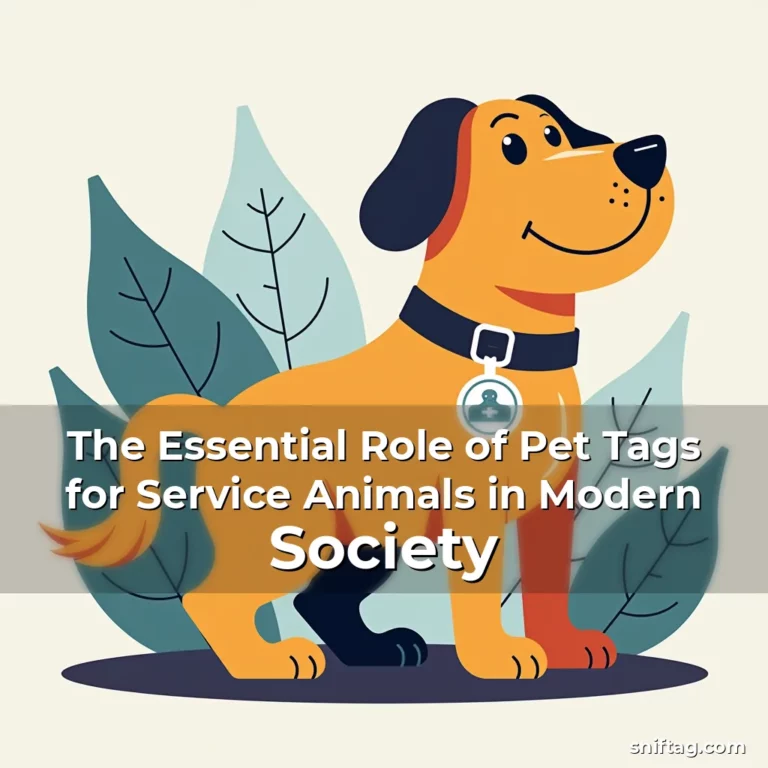 The Essential Role of Pet Tags for Service Animals in Modern Society